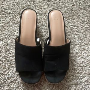 A new day (target) black slip on sandals